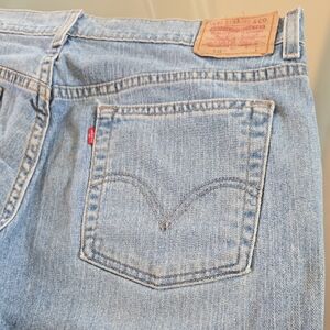 Levi's 515 Light Blue Denim Jeans with Iconic Back Pocket